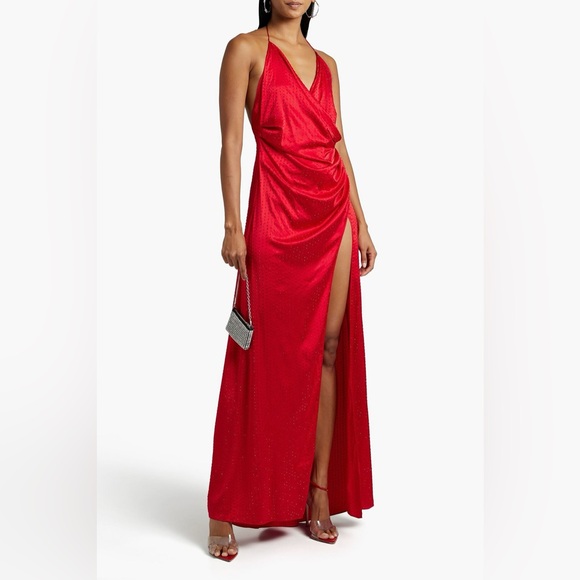 Retrofête CERES Crystal Embellished Silk Dress - Picture 5 of 14